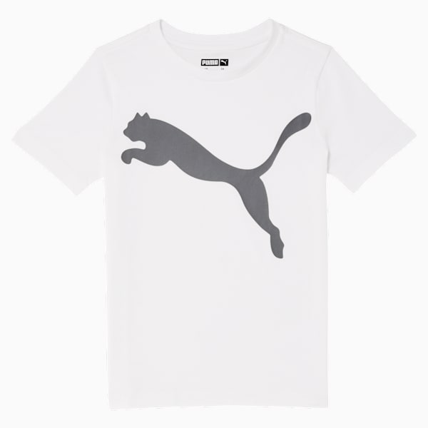 T-shirt en jersey de coton à logo Enfant, PUMA WHITE, extralarge